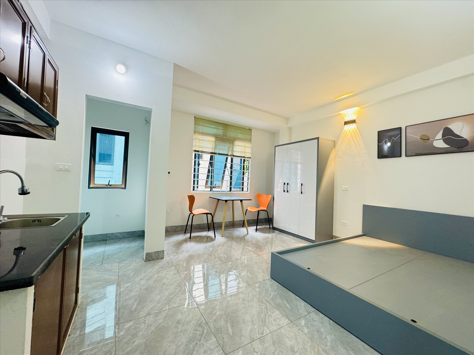 Phòng trọ Studio 23m2 tại TH Apartment Đại Mỗ - Nam Từ Liêm - Phòng khách