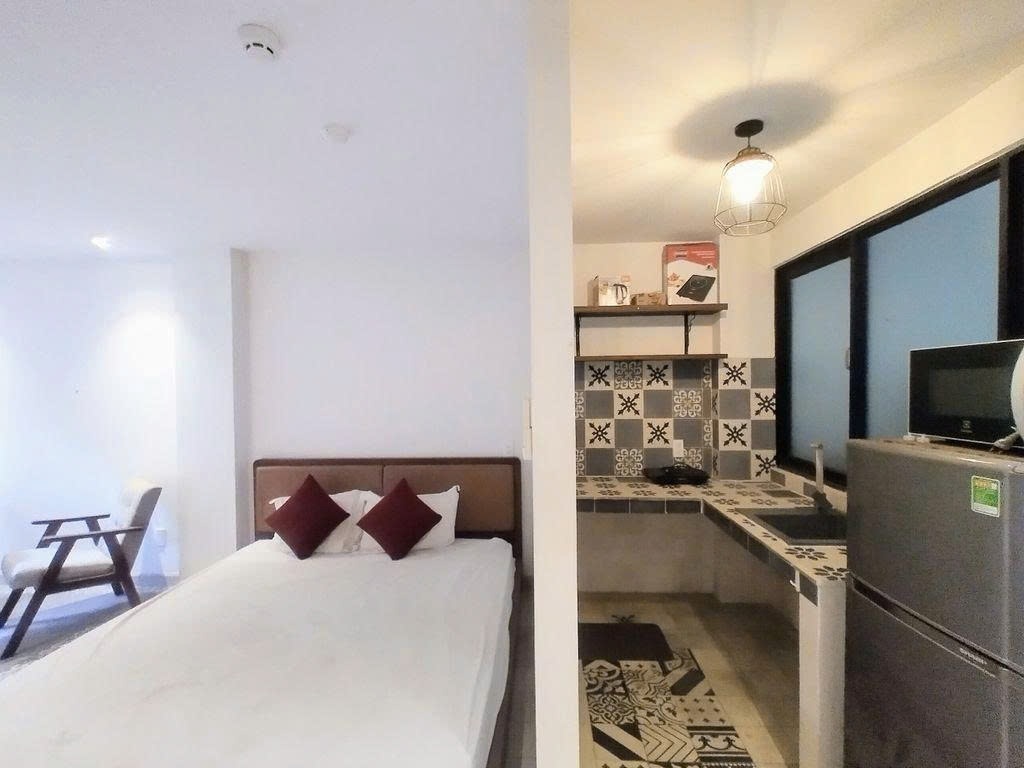 Phòng trọ Studio 25m2 tại PTC House 5 Nguyễn Hữu Cảnh - Bình Thạnh - Phòng ngủ