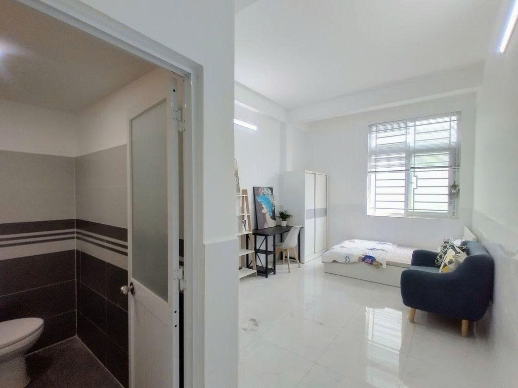 Phòng trọ Studio 25m2 tại PTC House 1 Nơ Trang Long - Bình Thạnh - Phòng ngủ