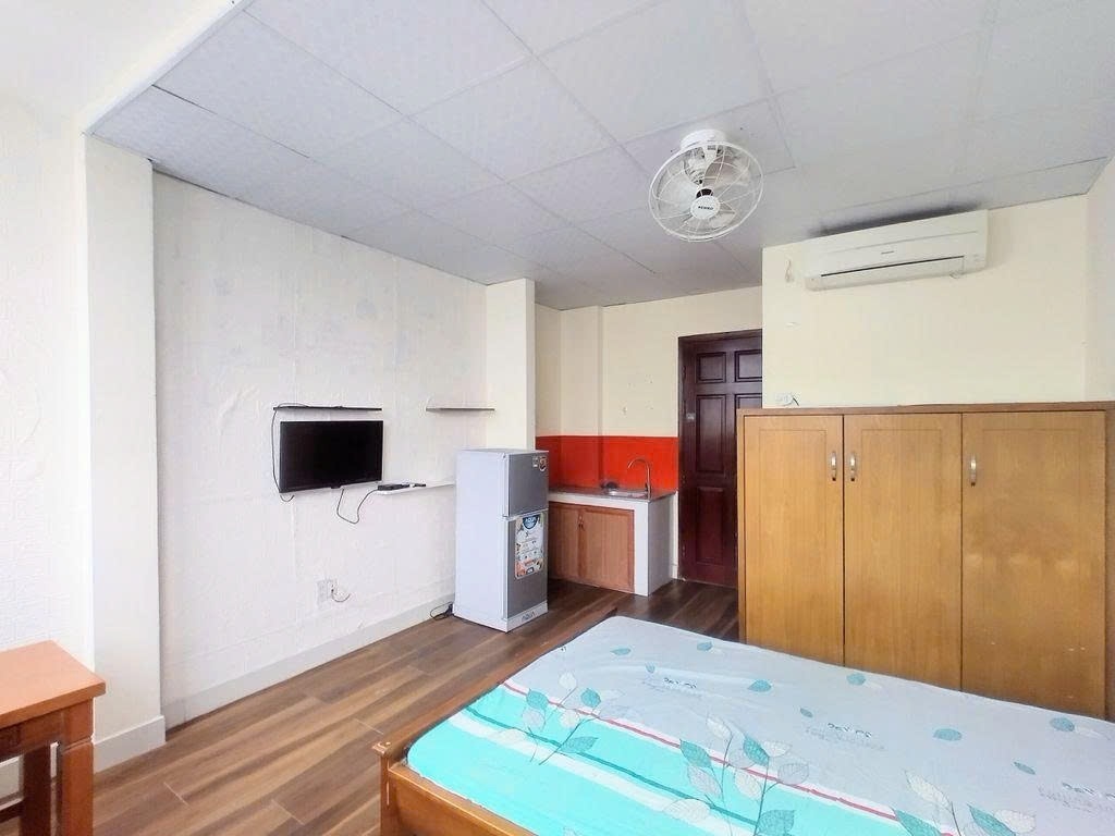 Phòng trọ Studio 20m2 tại PTC House Lam Sơn - Tân Bình - Phòng ngủ