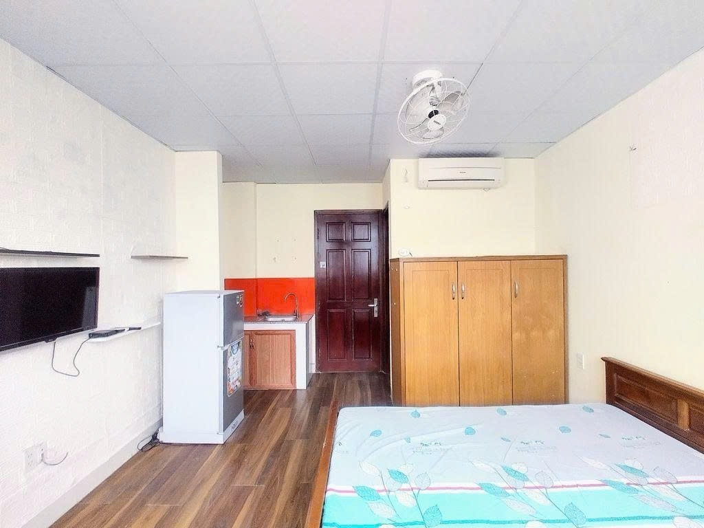 Phòng trọ Studio 20m2 tại PTC House Lam Sơn - Tân Bình - Phòng ngủ