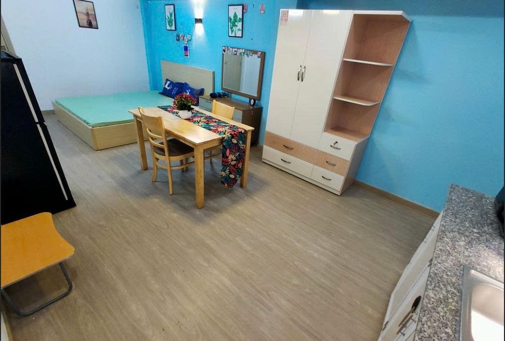 Phòng trọ Studio 20m2 tại PTC House Hoa Lan - Phú Nhuận - Phòng ngủ