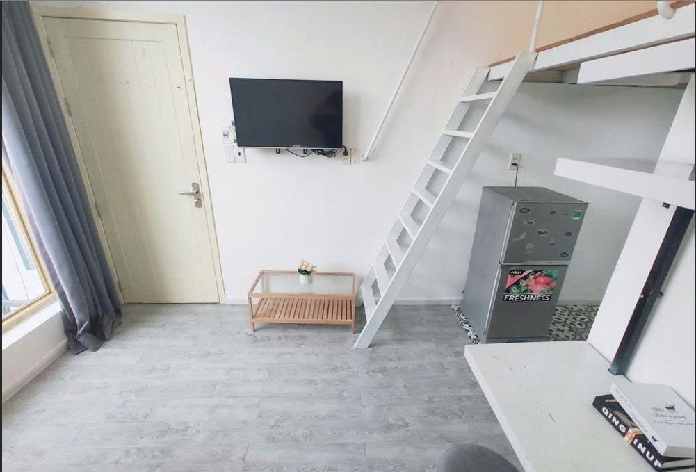 Phòng trọ Duplex 25m2 tại PTC House Nơ Trang Long 1 - Bình Thạnh - Phòng ngủ