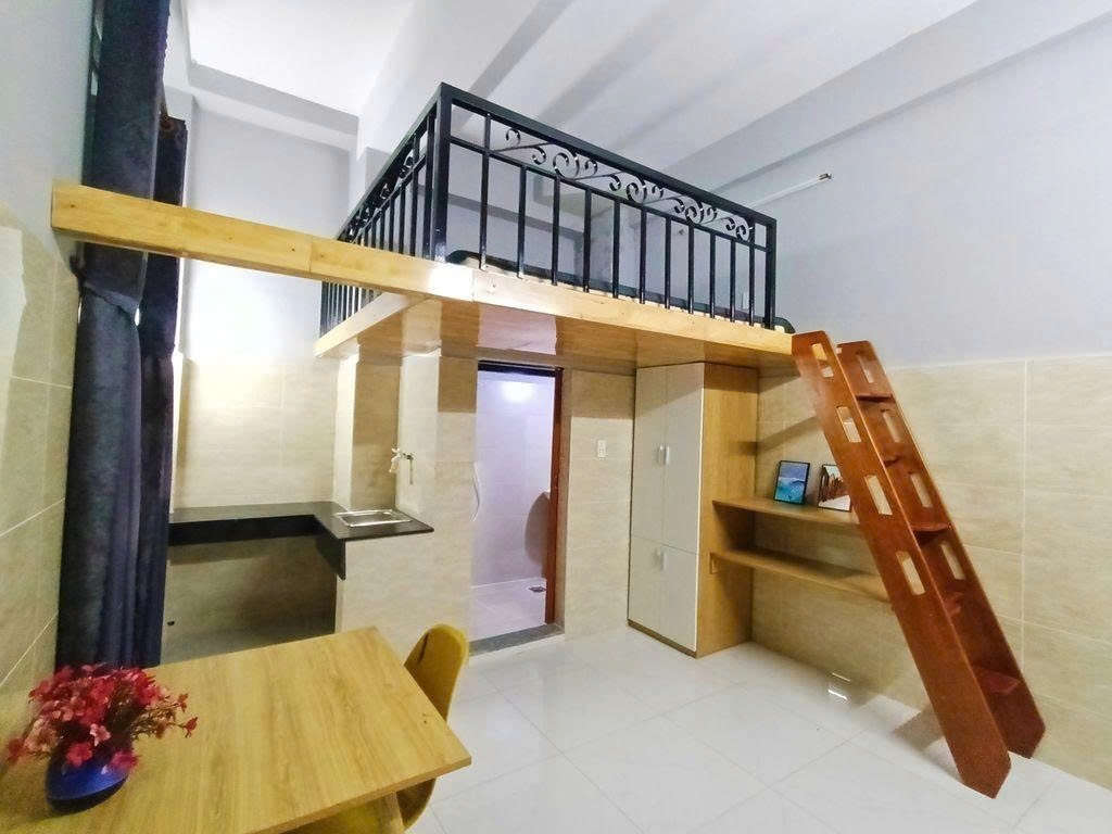 Phòng trọ Duplex 35m2 tại PTC House Âu Cơ - Tân Bình - Phòng khách
