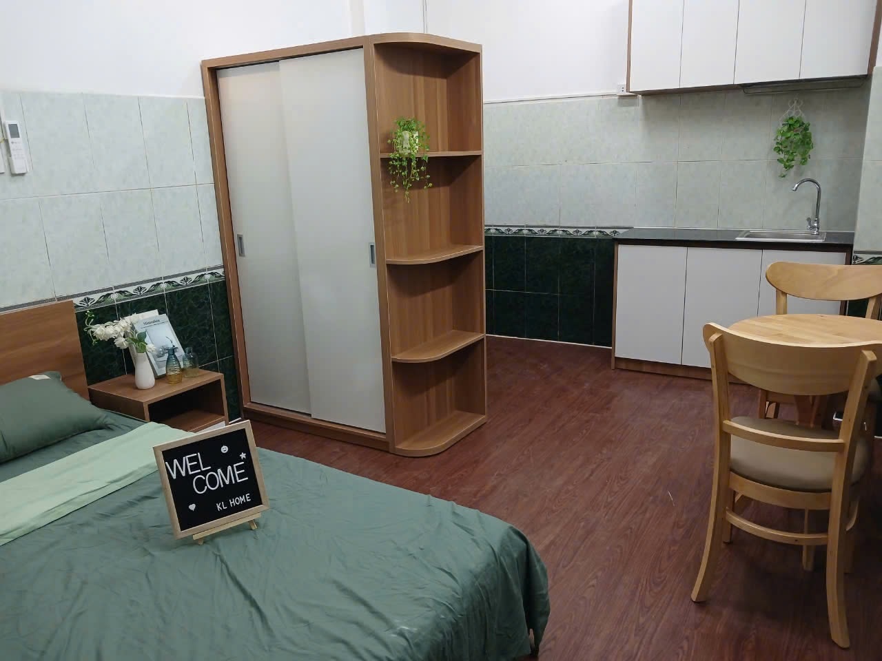 Phòng trọ Studio 24m2 tại KL Home Trần Quang Diệu - Quận 3 - Phòng ngủ