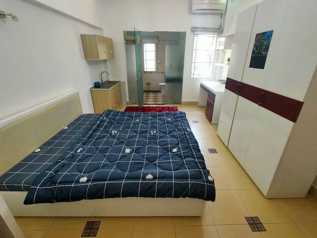 Phòng trọ Studio 25m2 tại PTC House Vũ Tùng - Bình Thạnh - Phòng ngủ