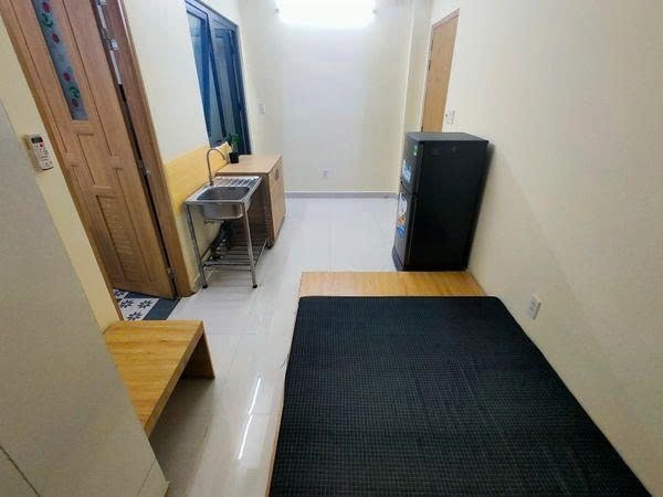 Phòng trọ Studio 20m2 tại PTC House 2 Nơ Trang Long - Bình Thạnh - Phòng ngủ