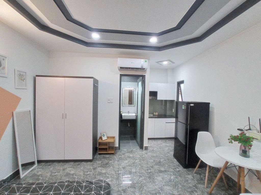 Phòng trọ Studio 20m2 tại PTC House Phan Tây Hồ - Phú Nhuận - Phòng ngủ