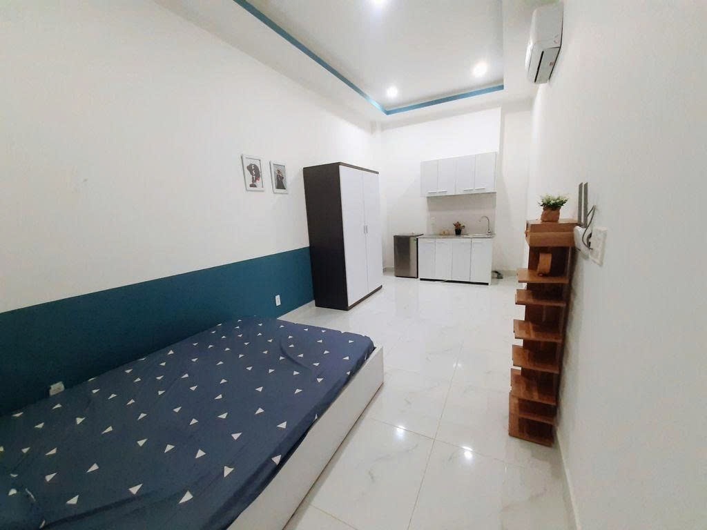 Phòng trọ Studio 20m2 tại PTC House Quốc lộ 13 - bình Thạnh - Phòng ngủ