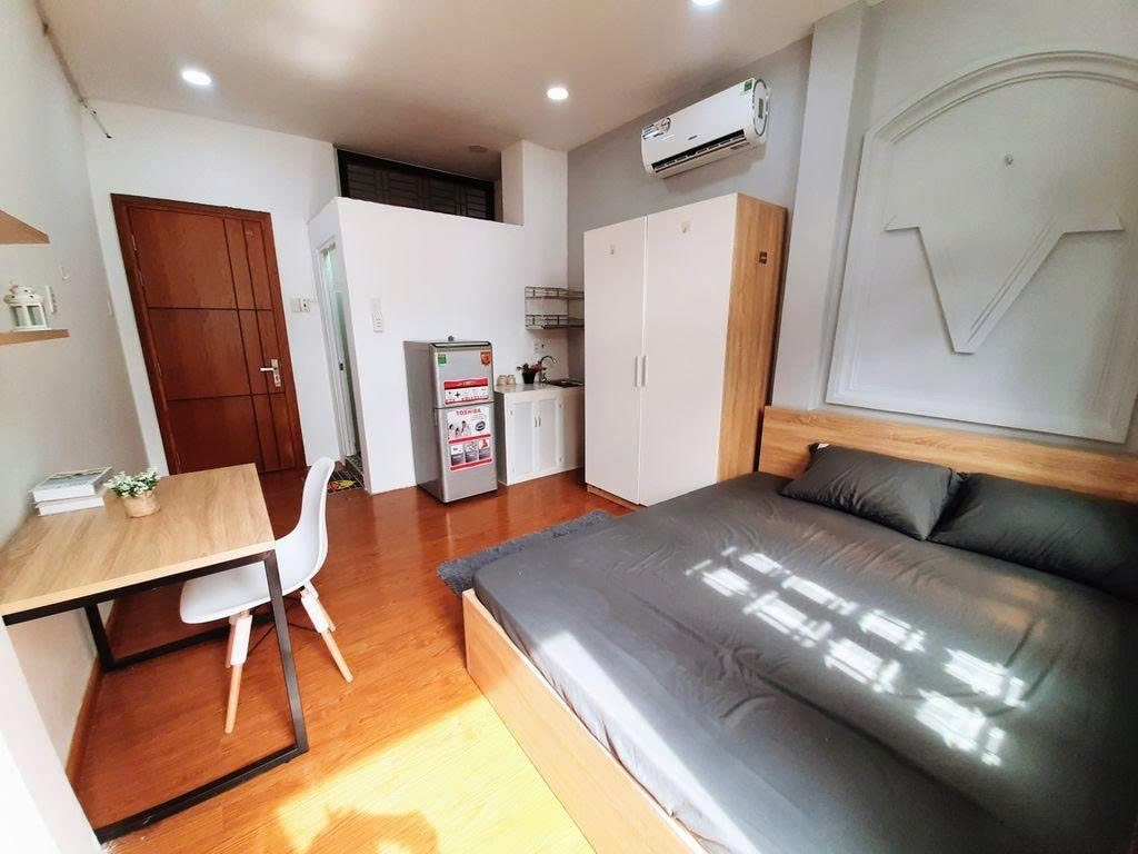 Phòng trọ Studio 20m2 tại PTC House Nguyễn Hữu Cảnh - Bình Thạnh - Phòng ngủ