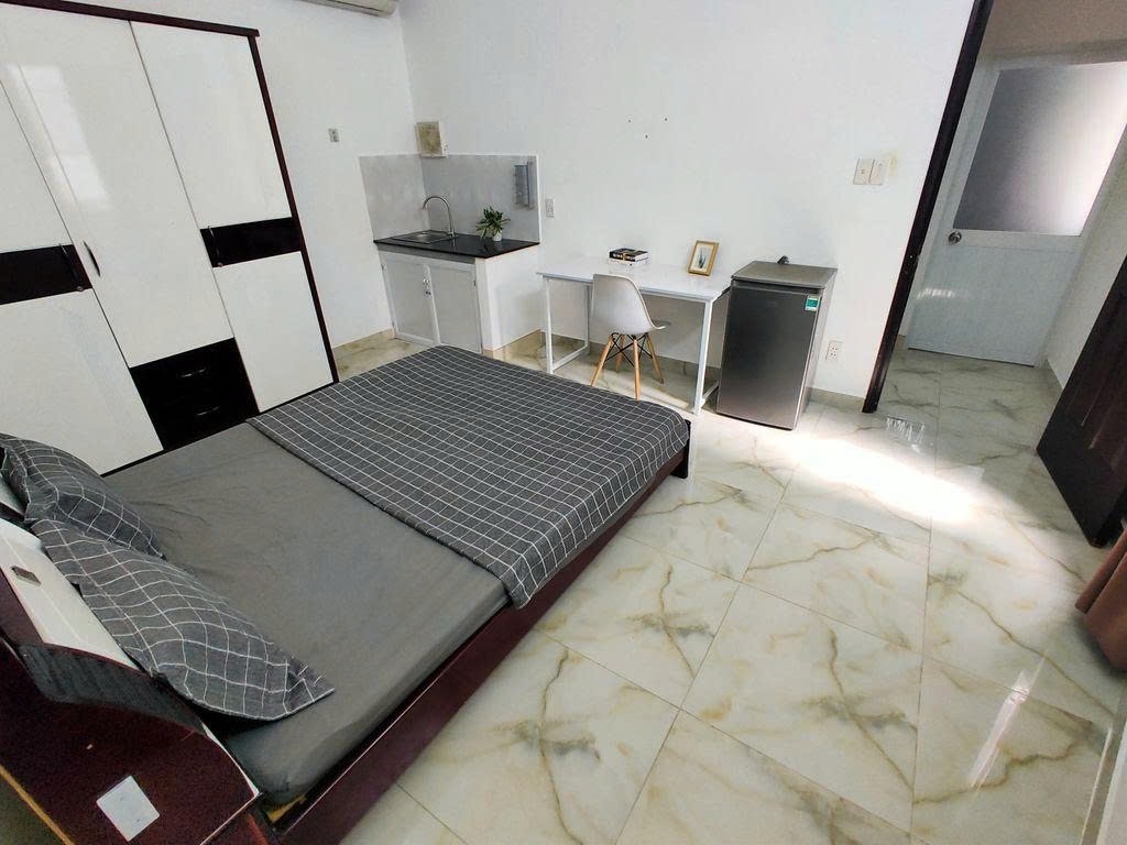 Phòng trọ Studio 20m2 tại PTC House Phan Đăng Lưu - Phú Nhuận - Phòng ngủ