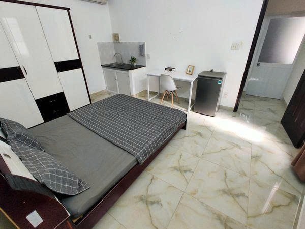 Phòng trọ Studio 20m2 tại PTC House Phan Đăng Lưu - Phú Nhuận - Phòng ngủ