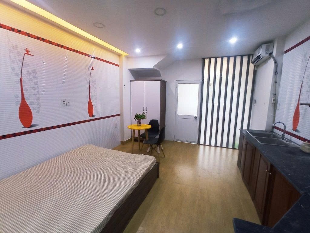 Phòng trọ Studio 25m2 tại PTC House Chu Văn An - Bình Thạnh - Phòng ngủ