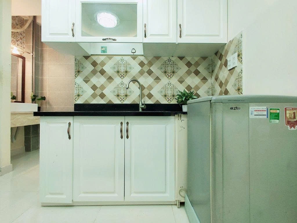 Phòng trọ Studio 25m2 tại PTC House Nơ Trang Long - Bình Thạnh - Phòng bếp