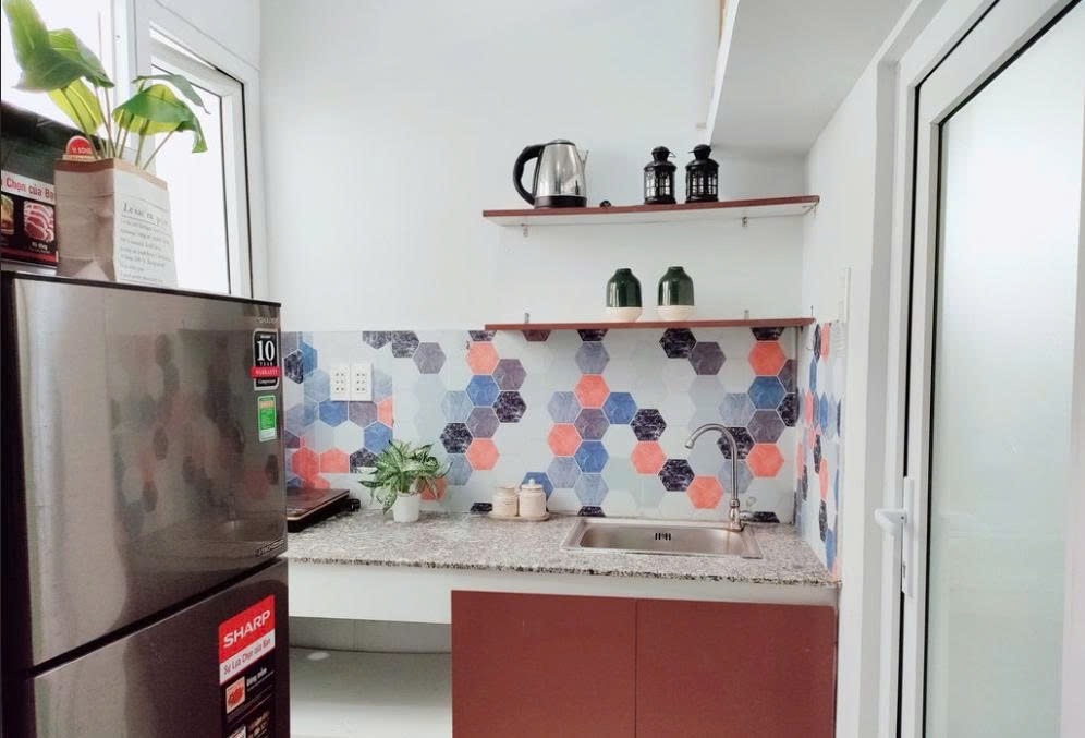 Phòng trọ Duplex 30m2 tại PTC House 3 Nguyễn Văn Đậu - Bình Thạnh - Phòng bếp