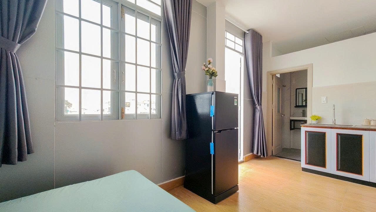 Phòng trọ Studio 25m2 tại PTC House Lê Văn Duyệt - Bình Thạnh - Phòng ngủ