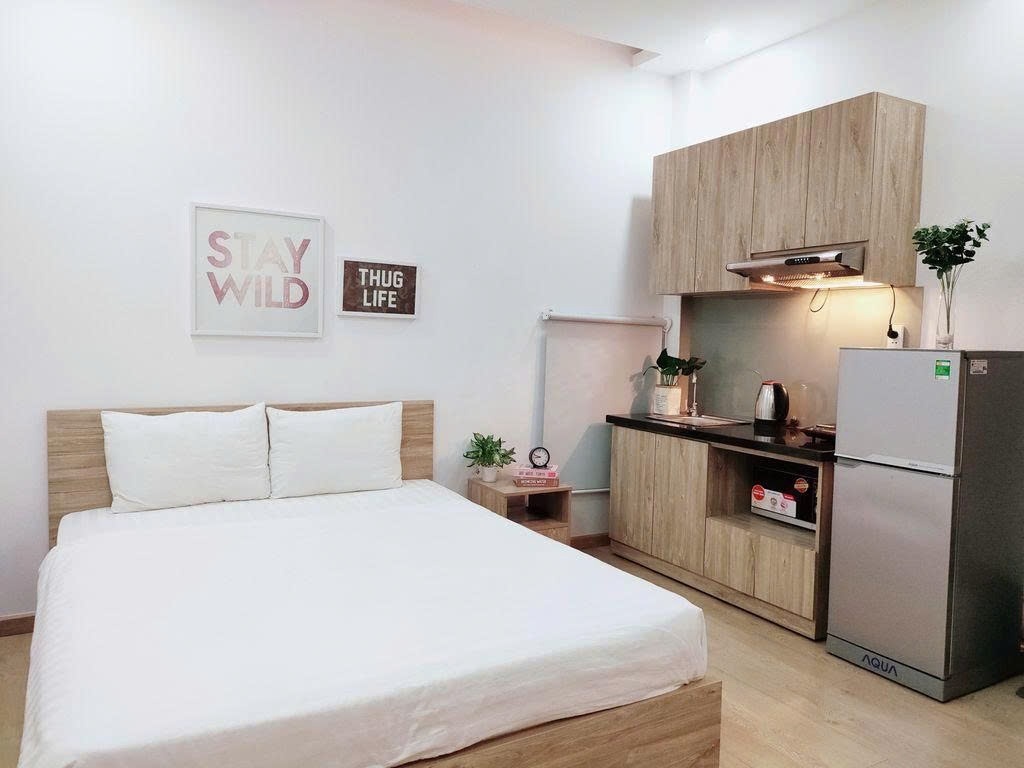 Phòng trọ Studio 30m2 tại PTC House Nguyễn Văn Trỗi  - Phú Nhuận - Phòng ngủ