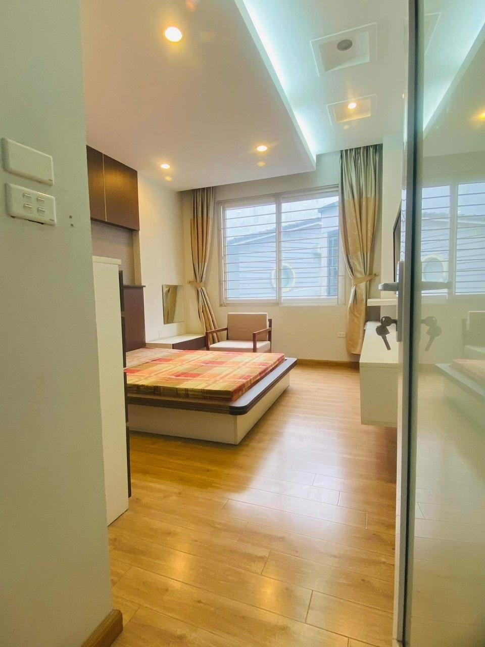 Phòng trọ Studio 25m2 tại QHOME Hạ Đình - Thanh Xuân - Phòng ngủ