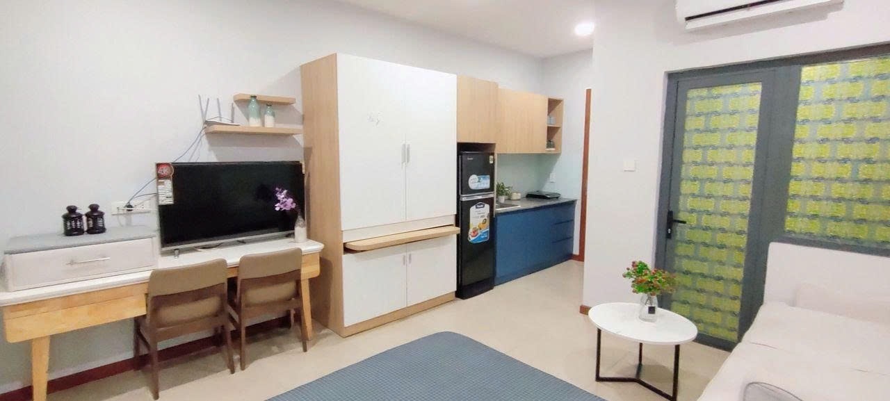 Phòng trọ Studio 20m2 tại PTC House Lê Văn Sỹ - Tân Bình - Phòng khách