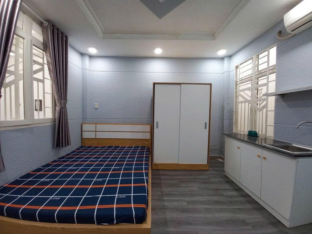 Phòng trọ Studio 20m2 tại PTC House Hoa Cúc - Phú Nhuận - Phòng ngủ