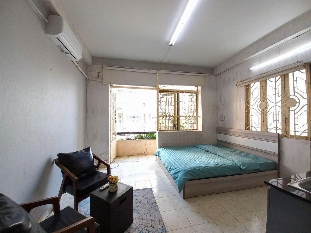 Phòng trọ Studio 20m2 tại PTC House Phùng Văn Cung - Phú Nhuận - Phòng ngủ