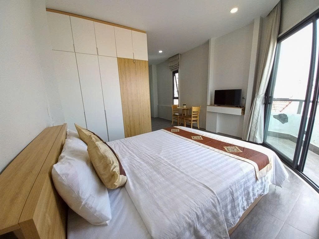 Phòng trọ Studio 25m2 tại PTC House Trường Sơn - Tân Bình - Phòng ngủ