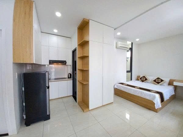 Phòng trọ Studio 25m2 tại PTC House Trường Sơn - Tân Bình - Phòng ngủ