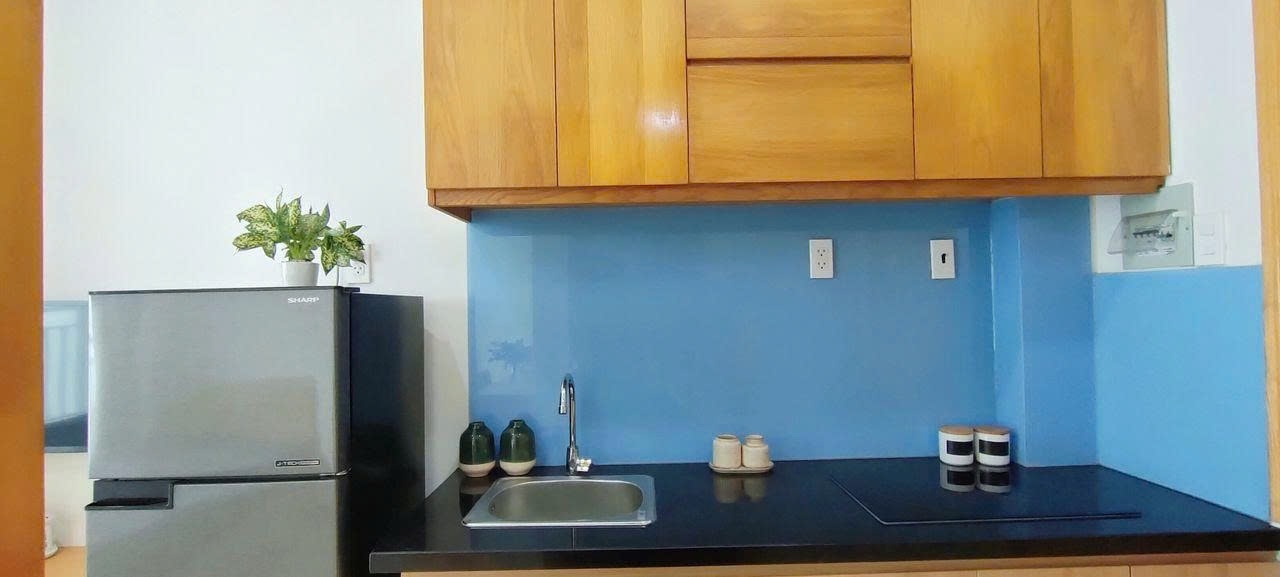 Phòng trọ Studio 25m2 tại PTC House 3 Nguyễn Hữu Cảnh - Bình Thạnh - Phòng bếp
