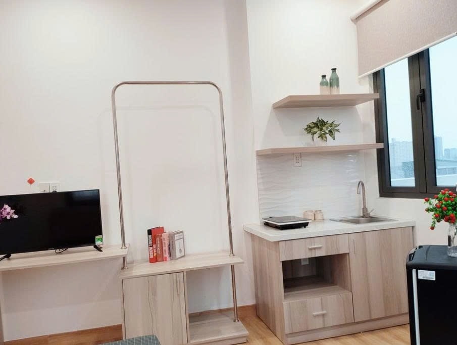 Phòng trọ Studio 30m2 tại PTC House 1 Ngô Tất Tố - Bình Thạnh - Phòng ngủ