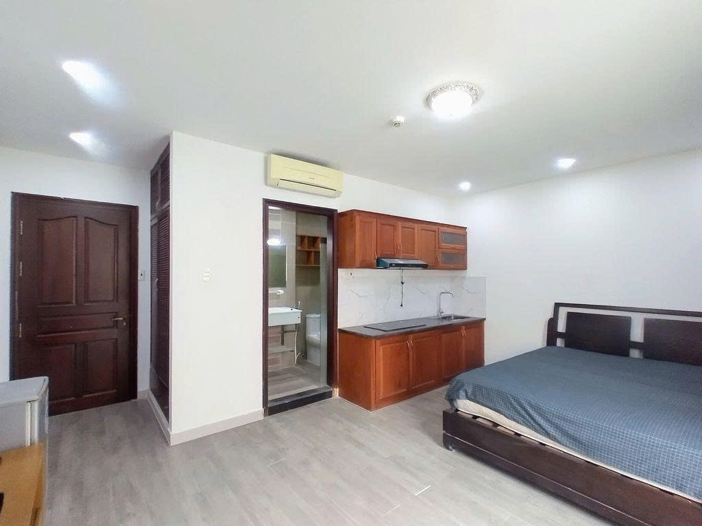 Phòng trọ Studio 25m2 tại PTC House 1 Điện Biên Phủ - Quận 10 - Phòng ngủ