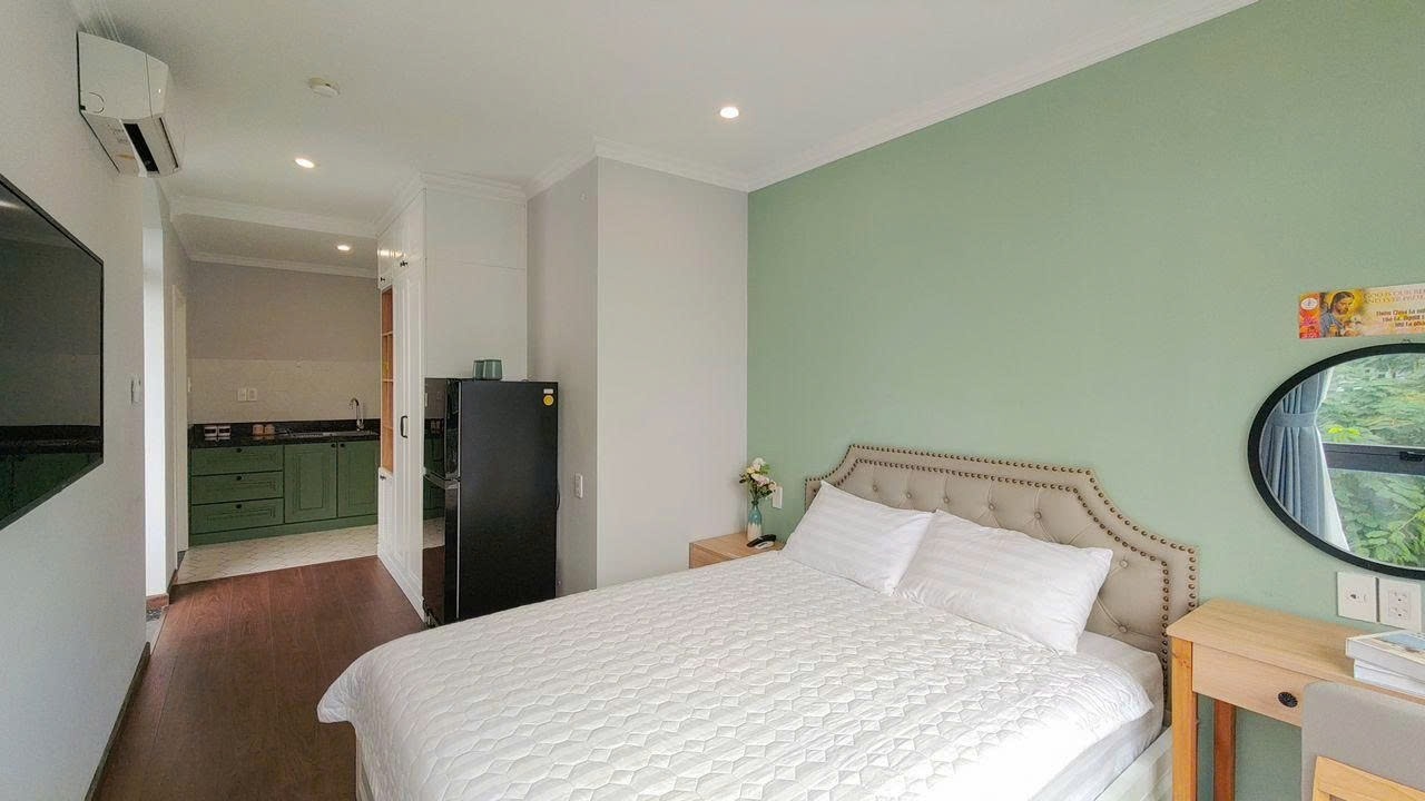 Phòng trọ Studio 20m2 tại PTC House Phan Khiêm Ích - Quận 7 - Phòng ngủ