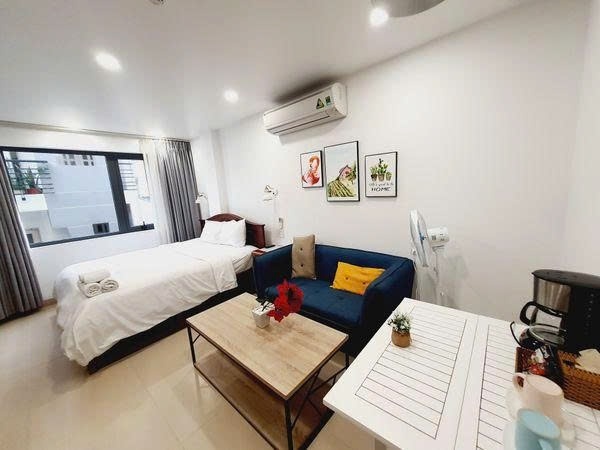 Phòng trọ Studio 25m2 tại PTC House Cách Mạng Tháng 8 - Quận 1 - Phòng ngủ