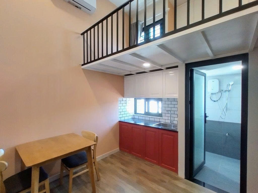 Phòng trọ Duplex 15m2 tại PTC House 1 Huỳnh Tấn Phát - Quận 7 - Phòng bếp