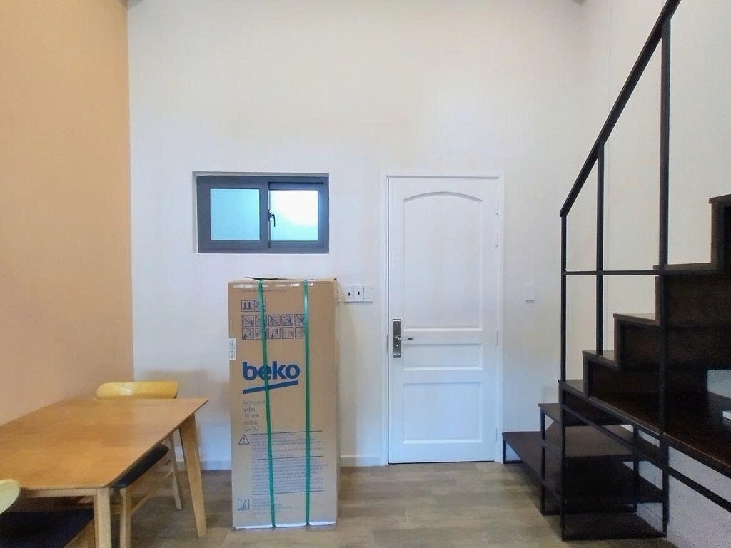 Phòng trọ Duplex 15m2 tại PTC House 1 Huỳnh Tấn Phát - Quận 7 - Phòng khách