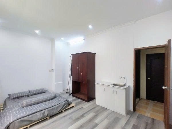 Phòng trọ Studio 20m2 tại PTC House 2 Nguyễn Trãi - Quận 1 - Phòng ngủ