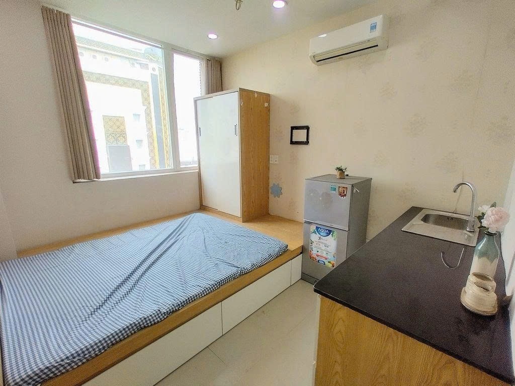 Phòng trọ Studio 22m2 tại PTC House 1 Nguyễn Thị Thập - Quận 7 - Phòng ngủ