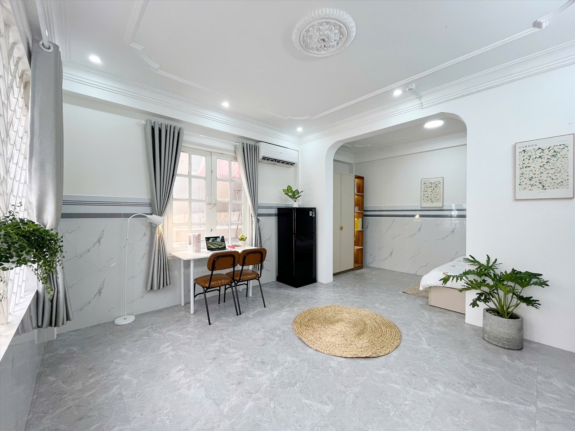 Phòng trọ 1 Phòng ngủ 35m2 tại LightHouse Đặng Thùy Trâm - Bình Thạnh - Phòng khách