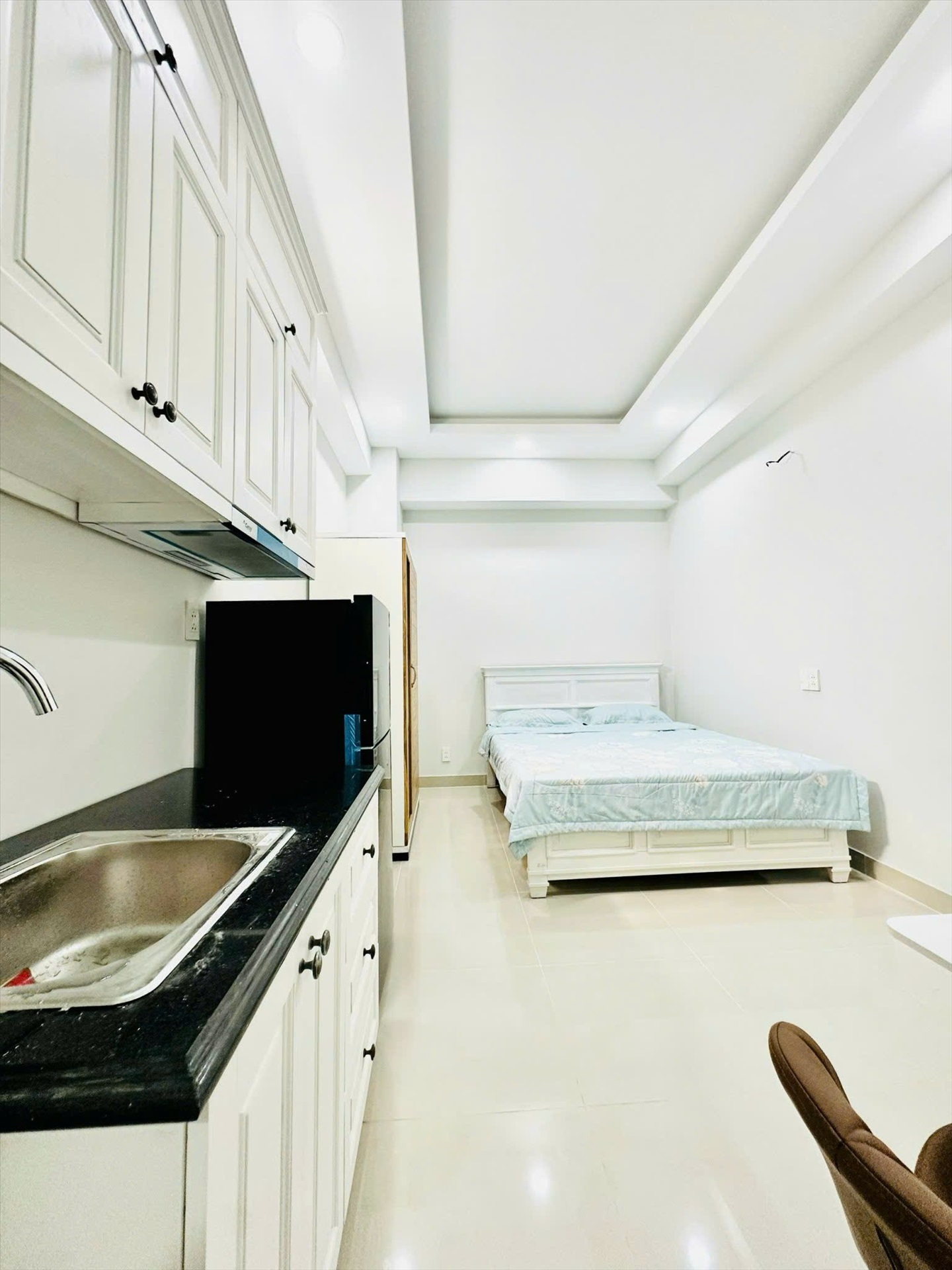 Phòng trọ Studio 25m2 tại Diamond House Bạch Đằng - Bình Thạnh - Phòng ngủ