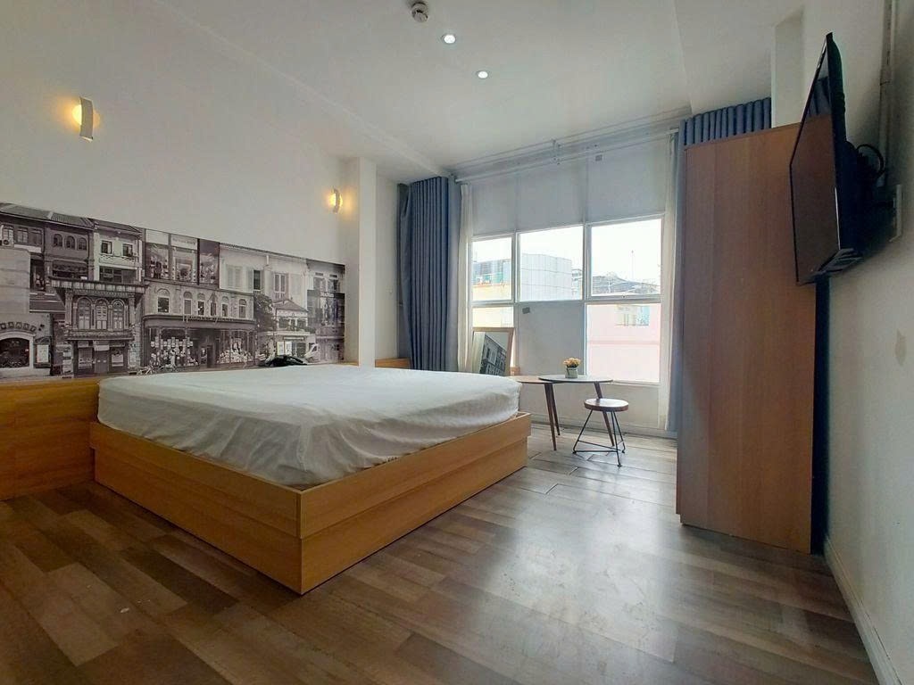 Phòng trọ Studio 20m2 tại PTC House Phạm Ngũ Lão - Quận 1 - Phòng ngủ