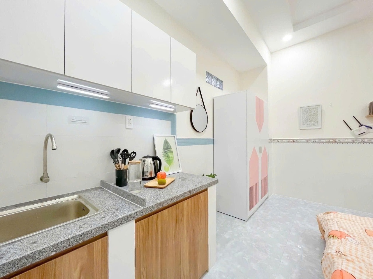 Phòng trọ Studio 25m2 tại Lighthouse Bùi Quang Là - Gò Vấp - Phòng bếp