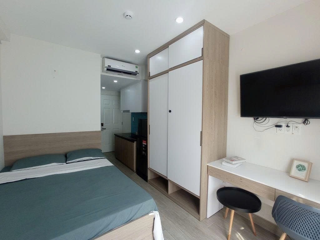 Phòng trọ Studio 15m2 tại PTC House Hưng Gia 5 - Quận 7 - Phòng ngủ
