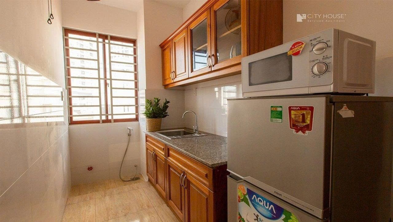 Phòng trọ 1 Phòng ngủ 25m2 tại PTC House 3 Trần Xuân Soạn -  Quận 7 - Phòng bếp