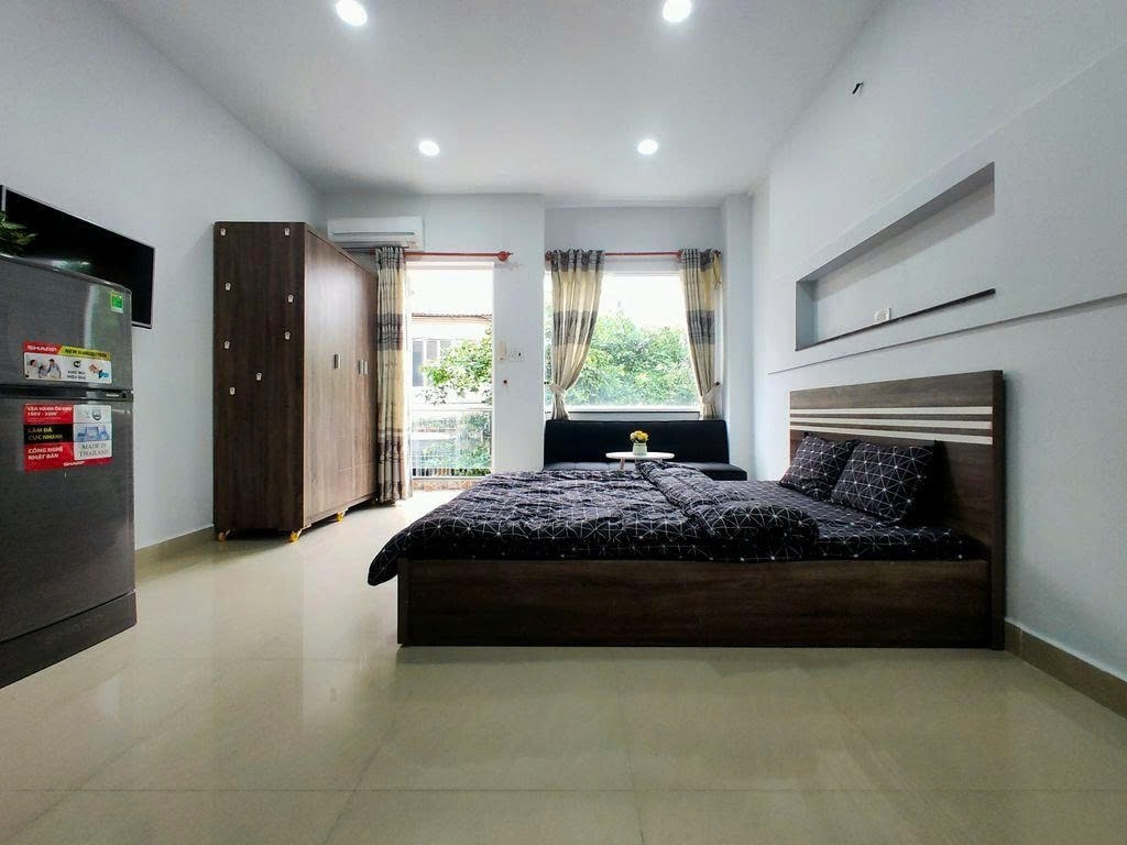 Phòng trọ Studio 20m2 tại PTC House 1 Cách Mạng Tháng 8 - Quận 10 - Ban công