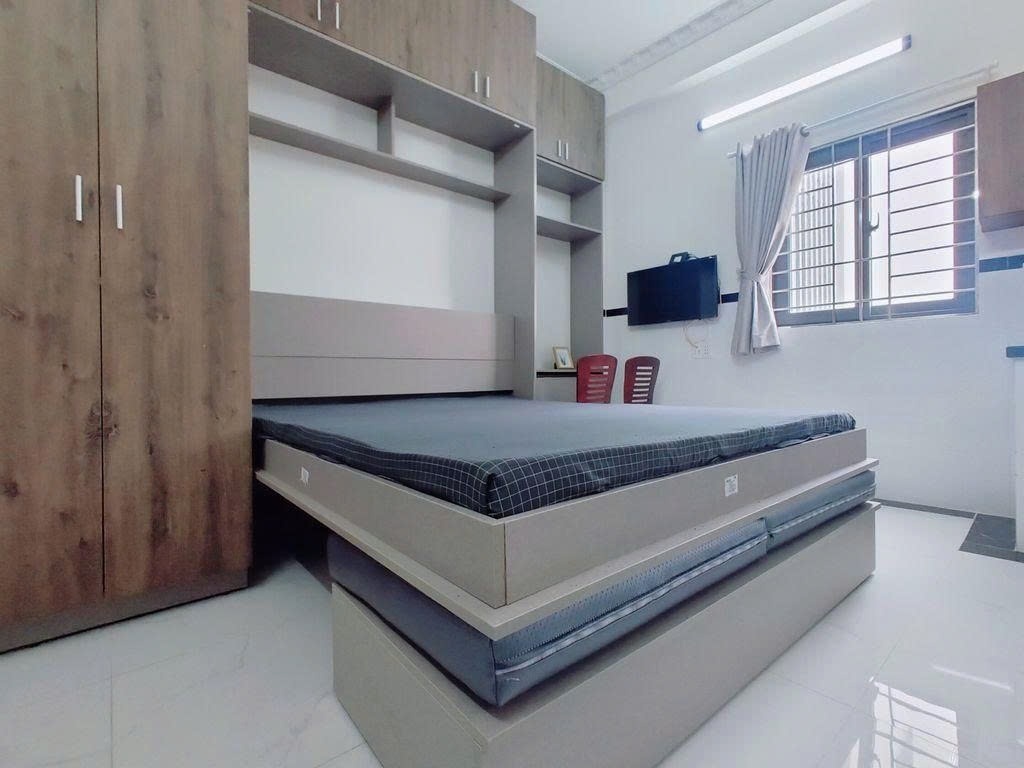 Phòng trọ Studio 25m2 tại PTC House Trung Mỹ Tây 14A - Quận 12 - Phòng ngủ