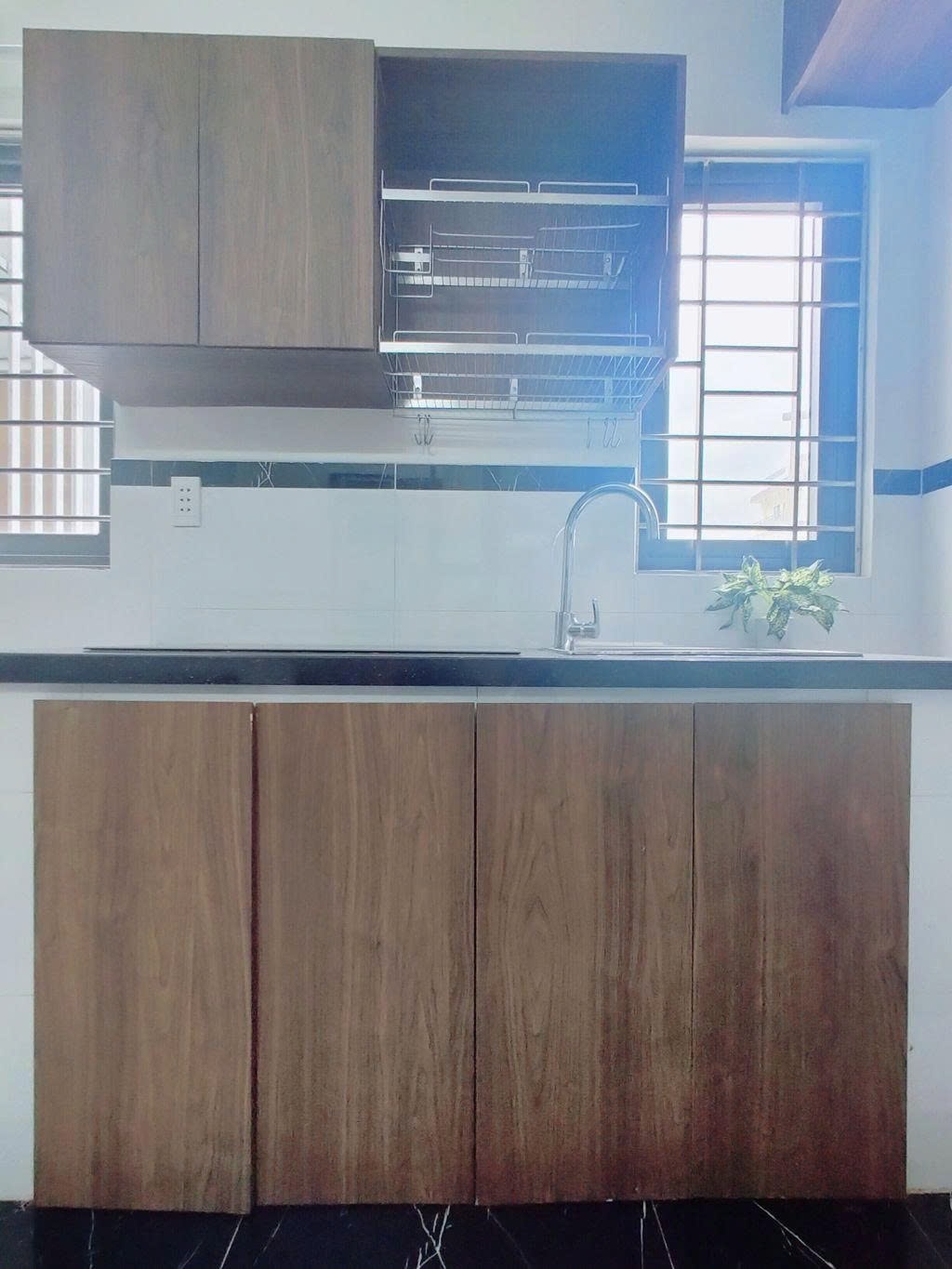 Phòng trọ Studio 25m2 tại PTC House Trung Mỹ Tây 14A - Quận 12 - Phòng bếp