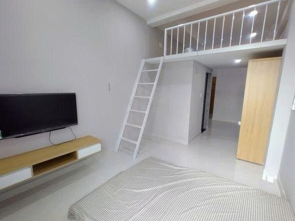 Phòng trọ Duplex 25m2 tại PTC House Trần Xuân Soạn - Quận 7 - Phòng khách