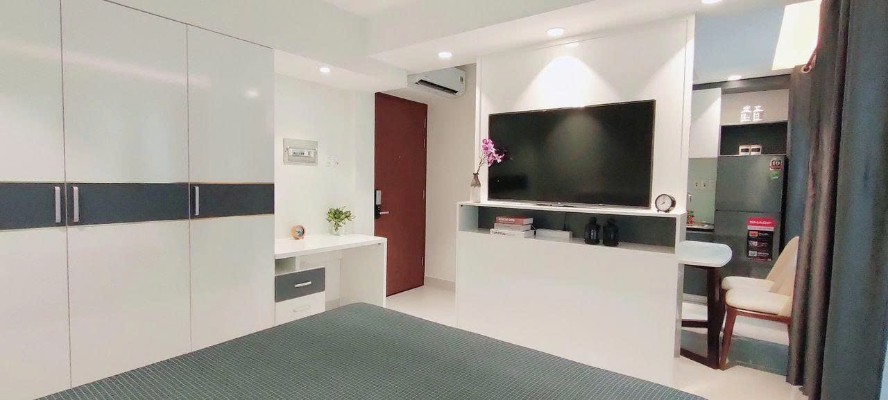 Phòng trọ Studio 30m2 tại PTC House 1 Cống Quỳnh - Quận 1 - Phòng ngủ