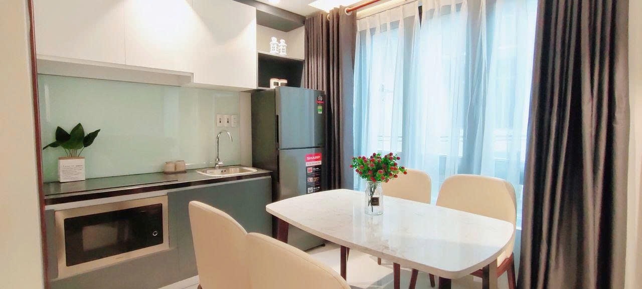 Phòng trọ Studio 30m2 tại PTC House 1 Cống Quỳnh - Quận 1 - Phòng bếp