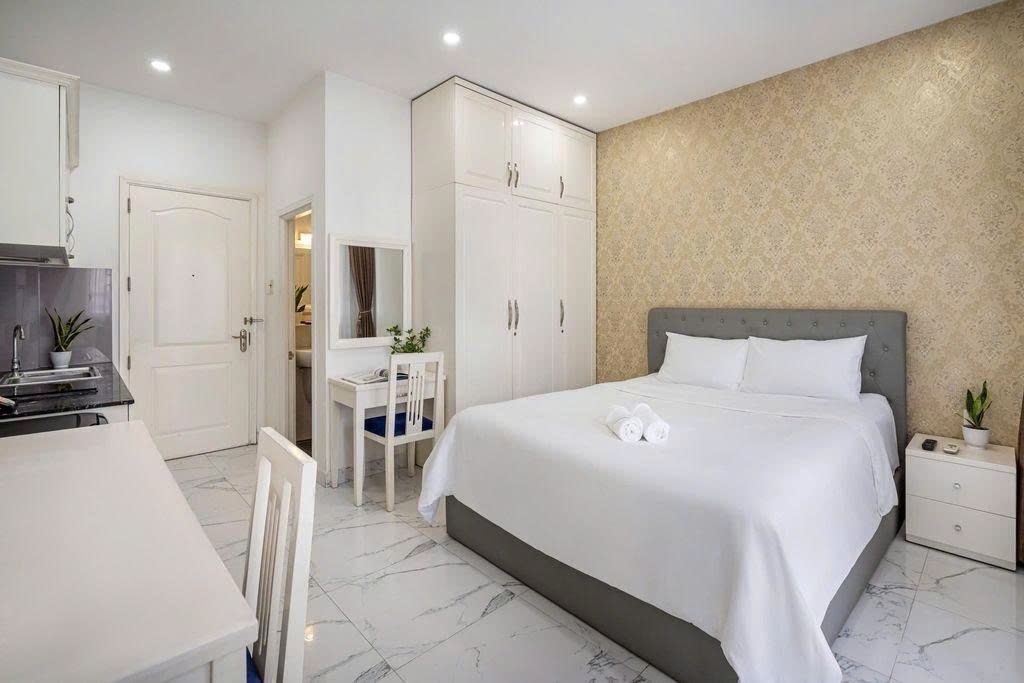 Phòng trọ Studio 20m2 tại PTC House Nguyễn Phi Khanh - Quận 1 - Phòng ngủ