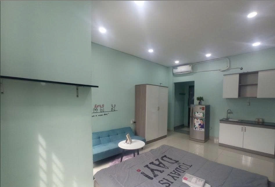 Phòng trọ Studio 25m2 tại PTC House Thạch Thị Thanh - Quận 1 - Phòng ngủ